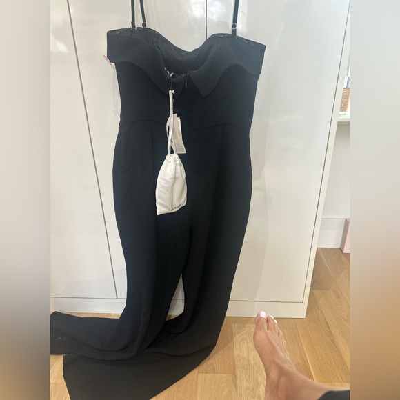 Nadine Merabi Sabrina Black Jumpsuit NWT US12 - Picture 5 of 9